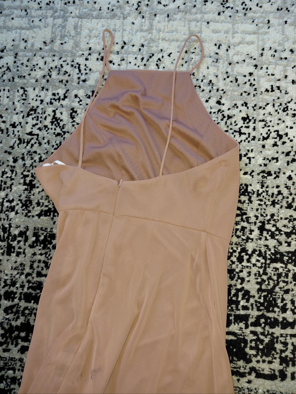Lovely Bridesmaid Sienna Chiffon Maxi Dress Size 4R NWT | High Neck Slit Formal - Picture 13 of 15